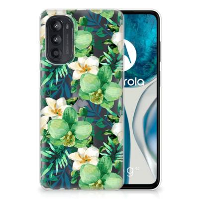 Motorola Moto G52/G82 | TPU Case | Orchidee Groen Motorola Moto G52/G82 | TPU Case | Orchidee Groen