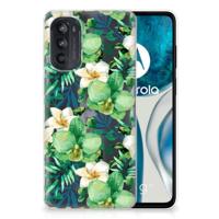Motorola Moto G52/G82 | TPU Case | Orchidee Groen
