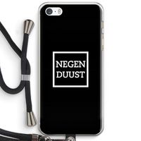 Negenduust black: iPhone 5 / 5S / SE Transparant Hoesje met koord