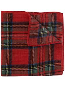 Polo Ralph Lauren carré de poche à motif tartan - Rouge