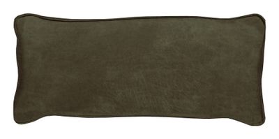 WOOOD Sierkussen 'Bean' 30 x 70cm, Recycle leer, kleur Army