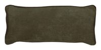 WOOOD Sierkussen 'Bean' 30 x 70cm, Recycle leer, kleur Army
