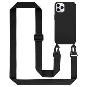 Cadorabo Mobiele telefoon ketting geschikt voor Apple iPhone 11 PRO Hoesje in LIQUID ZWART - Silicone beschermhoes