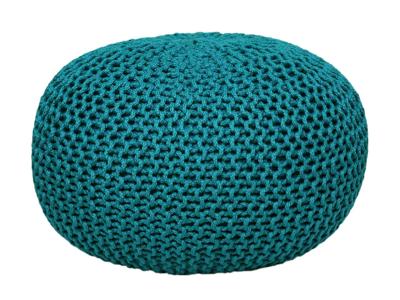 Joseph - Sitzpouf - turquoise - 100% gerecycled kunststof - Ø 55cm