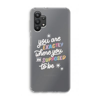 Right Place: Samsung Galaxy A32 5G Transparant Hoesje