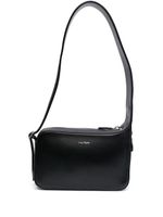 Courrèges sac porté épaule en cuir à fermeture zippée - Noir