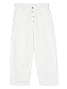 MM6 Maison Margiela Kids jean droit à boutons décoratifs - Blanc