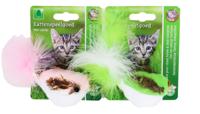 Katten-speelgoed tringelvogel veren 19cm a - Gebr de boon