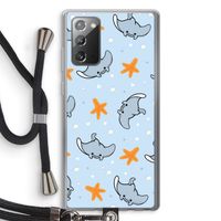 Manta: Samsung Galaxy Note 20 / Note 20 5G Transparant Hoesje met koord