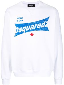 DSQUARED2 sweat en coton à logo imprimé - Blanc