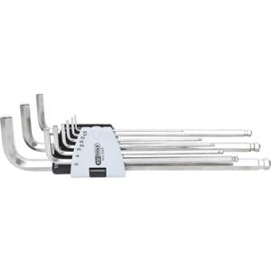 KS Tools 964.0520 Inbus Haakse schroevendraaierset 1.5 mm, 2 mm, 2.5 mm, 3 mm, 4 mm, 5 mm, 6 mm, 8 mm, 10 mm 9-delig