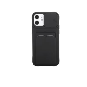 iPhone 11 hoesje - Backcover - Pasjeshouder - Portemonnee - Camerabescherming - TPU - Zwart