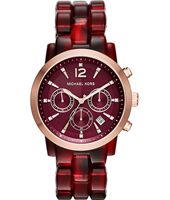 Horlogeband Michael Kors MK6237 Kunststof/Plastic Rood 22mm - thumbnail