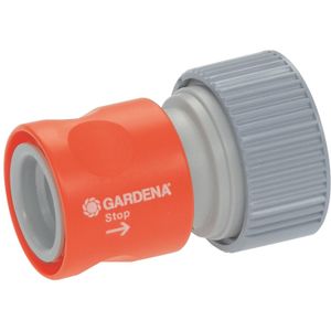 GARDENA Prof-System overgangsstuk met waterstop 19 mm (1/2") koppeling 2814-20