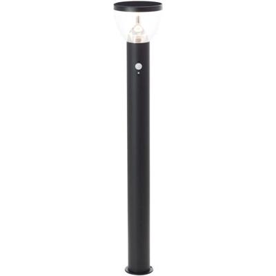 Buitenpaal - BRILLIANT - TULP - LED en solar - Bewegingsmelder - RVS en kunststof - 4 W - Zwart