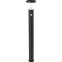 Buitenpaal - BRILLIANT - TULP - LED en solar - Bewegingsmelder - RVS en kunststof - 4 W - Zwart