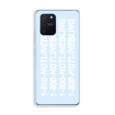 Hotline bling blue: Samsung Galaxy Note 10 Lite Transparant Hoesje