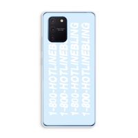 Hotline bling blue: Samsung Galaxy Note 10 Lite Transparant Hoesje