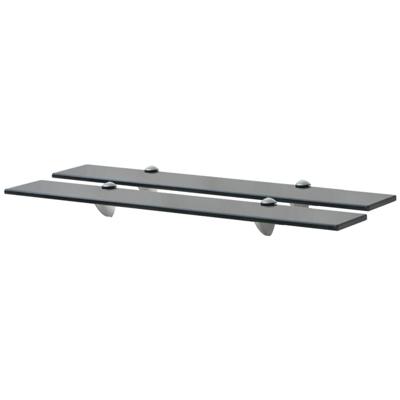 Schappen zwevend 2 st 70x10 cm 8 mm glas