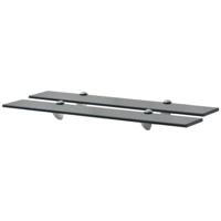 Schappen zwevend 2 st 70x10 cm 8 mm glas
