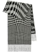 Burberry Warped houndstooth scarf - Noir