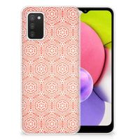 Samsung Galaxy A03S TPU bumper Pattern Orange - thumbnail