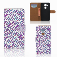Huawei Nova Plus Telefoon Hoesje Feathers Color - thumbnail