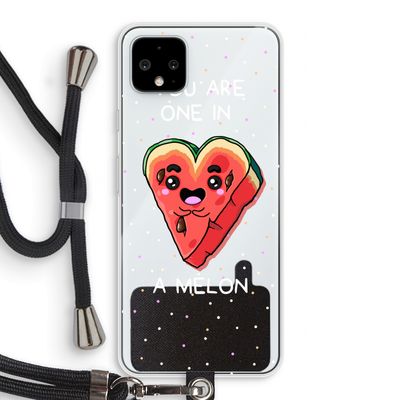 One In A Melon: Pixel 4 XL Transparant Hoesje met koord