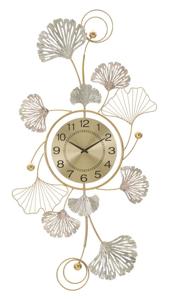 WANDDECORATIE LEAVY MET KLOK CM 52,5X3,5X102