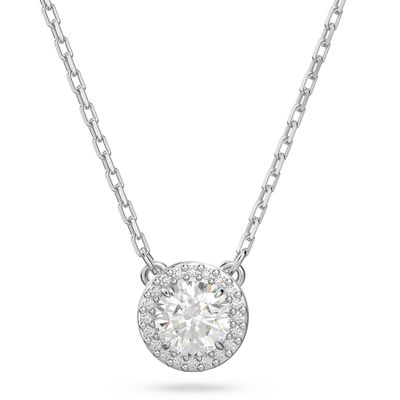 Swarovski 5636264 Ketting Constella zilverkleurig-wit 38-44 cm