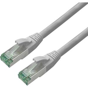 roline recycled material RJ45 (cross) Netwerkkabel Aansluitkabel CAT 6A S/FTP 0.5 m Grijs