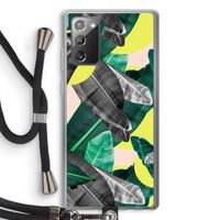 Fantasie jungle: Samsung Galaxy Note 20 / Note 20 5G Transparant Hoesje met koord