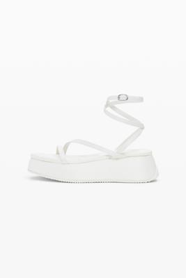 Platform strap sandal - WHITE - 40