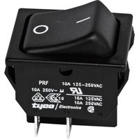 TE Connectivity 1634201-2 Wipschakelaar 1634201-2 250 V/AC 10 A 2x uit/aan Continu 1 stuk(s) - thumbnail