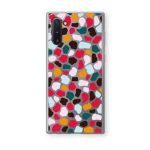 Colored Giraffe: Samsung Galaxy Note 10 Transparant Hoesje