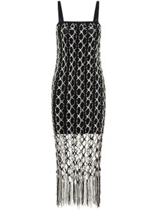 Dion Lee robe mi-longue à design superposé - Noir