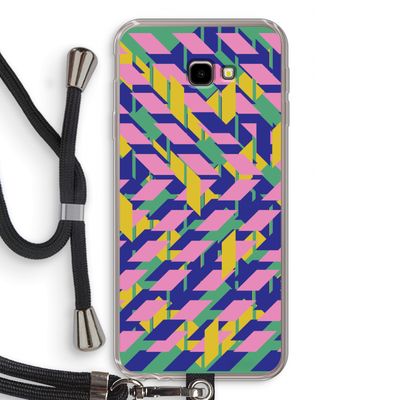 Skew Blush 1: Samsung Galaxy J4 Plus Transparant Hoesje met koord