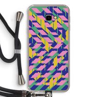 Skew Blush 1: Samsung Galaxy J4 Plus Transparant Hoesje met koord