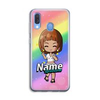 Chibi Maker vrouw: Samsung Galaxy A40 Transparant Hoesje