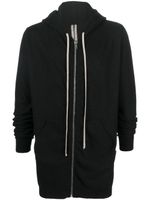 Rick Owens hoodie zippé en cachemire - Noir