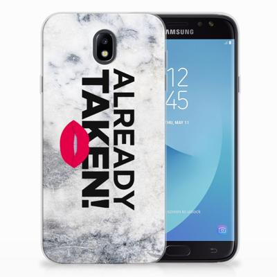 Samsung Galaxy J7 2017 | J7 Pro | Siliconen hoesje | met naam Already Taken White