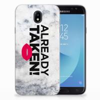 Samsung Galaxy J7 2017 | J7 Pro | Siliconen hoesje | met naam Already Taken White