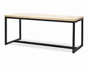 Tafel IVO steigerhout frame metaal | 140cm x 80cm | Geen Behandeling