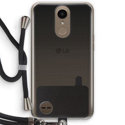 Musketon Halftone: LG K10 (2017) Transparant Hoesje met koord