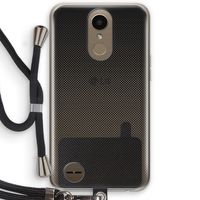 Musketon Halftone: LG K10 (2017) Transparant Hoesje met koord