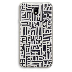 Moroccan Print: Samsung Galaxy J7 (2017) Transparant Hoesje