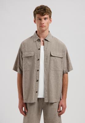 Dstrezzed Pinstripe Shirt 311521 Overhemd 216 Grey Brown