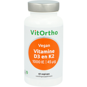 VitOrtho Vitamine D3 en K2 Vegan Capsules