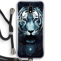 Darkness Tiger: Samsung Galaxy J3 (2017) Transparant Hoesje met koord