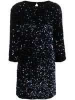 Seventy robe courte à sequins - Noir - thumbnail